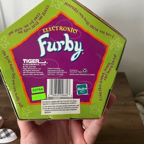 Tiger Vintage 1999 Furby 70-800 grey and white Electronic Interactive Toy New - Picture 6 of 8
